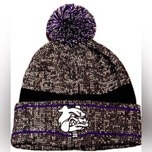 Pasco BULLDOGS / Pasco High School | Pom Pom Knit Hat!
OS | PRPL/GRY/BLK | NWOT